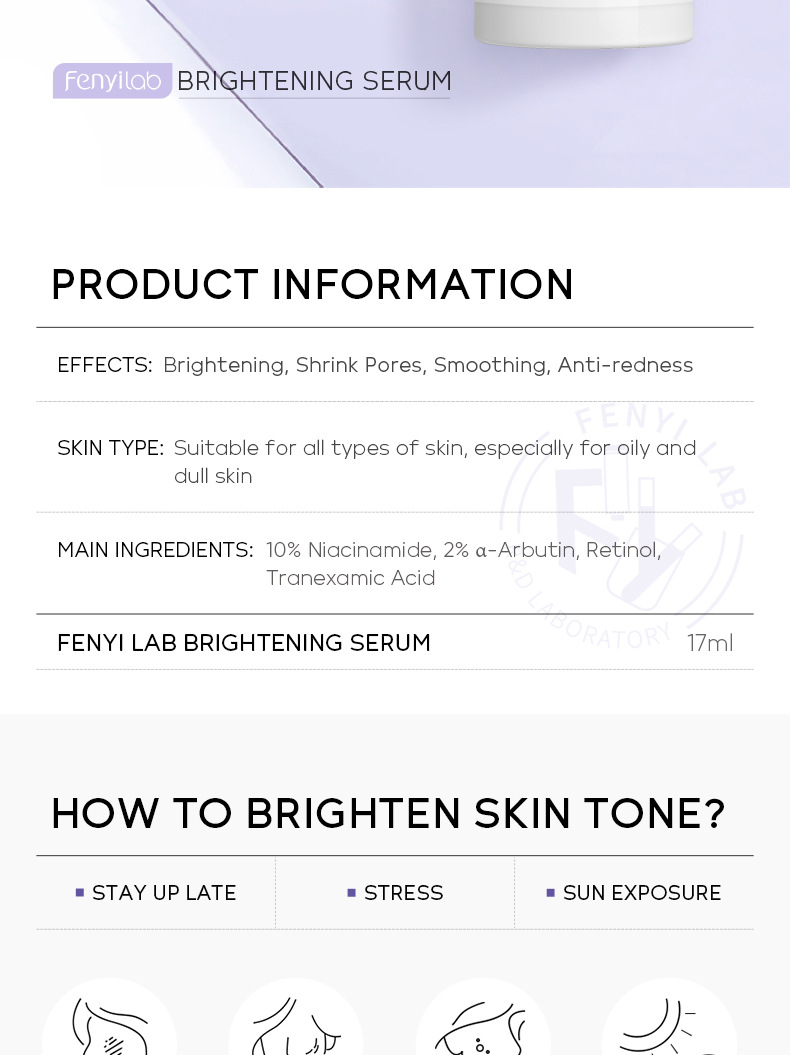FENYI LAB Series Essence 17ml Facial care moisturizing and hydrating skin care products manufacturer cross-border supply undefined