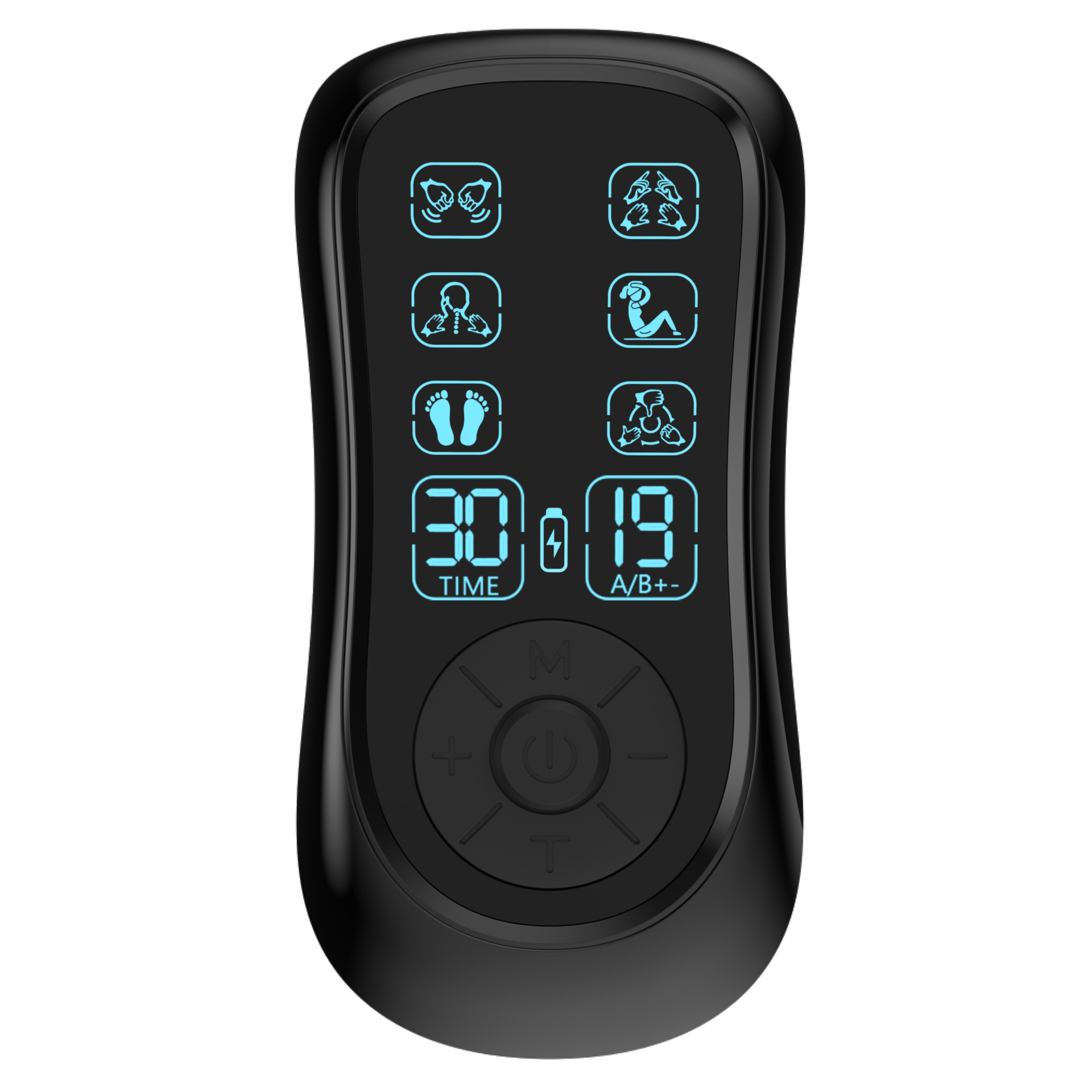 Instrumento de fisioterapia de meridianos digitales transfronterizos Masajeador de pulso de baja frecuencia de doble canal Masajeador de pulso electrónico Pegatinas de masaje