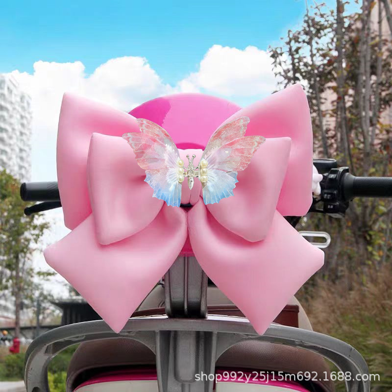 Aima Tailg accessories electric car decoration accessories (Auto Parts and Accessories) - default-with-adhesive-free-pink-and-blue-butterfly