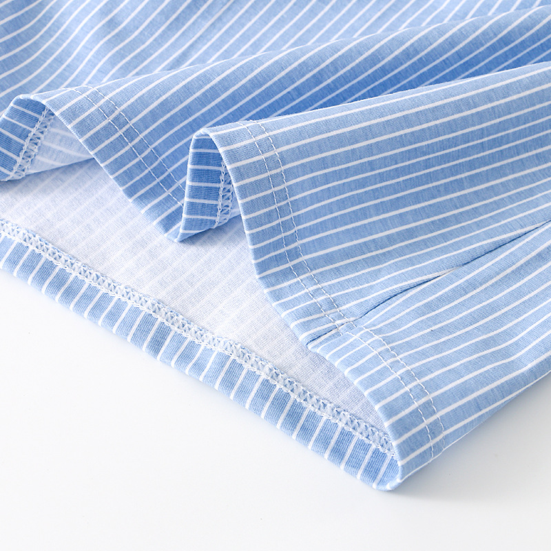 メンズパンツ男性純綿通気性ストライプピンク四角ズボン頭青年男性男性ゆったり大きいサイズ運動平角ズボン