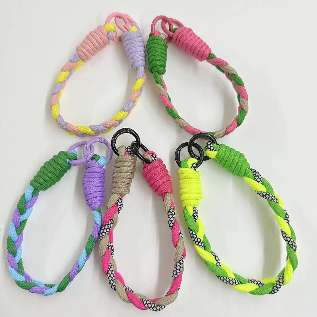 Применимый новый креативный мультяшный телефон чехол для мобильного телефона универсальная дикая короткая веревка портативная цепь фруктовая мультяшная анти-потерянный цветная веревка