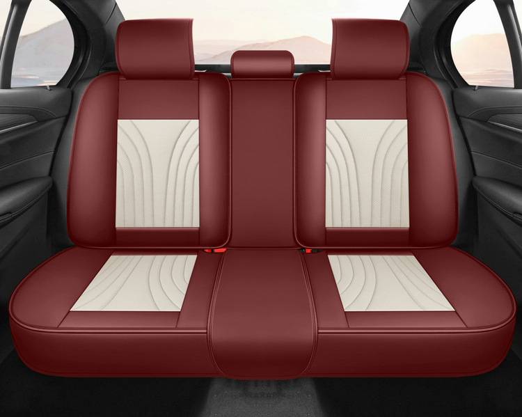 25 Car Seat Cushions Wholesale Accessible Luxury High-End Steering Wheel Cover Car All-Season Universal Full Leather Seat Cushion Cover