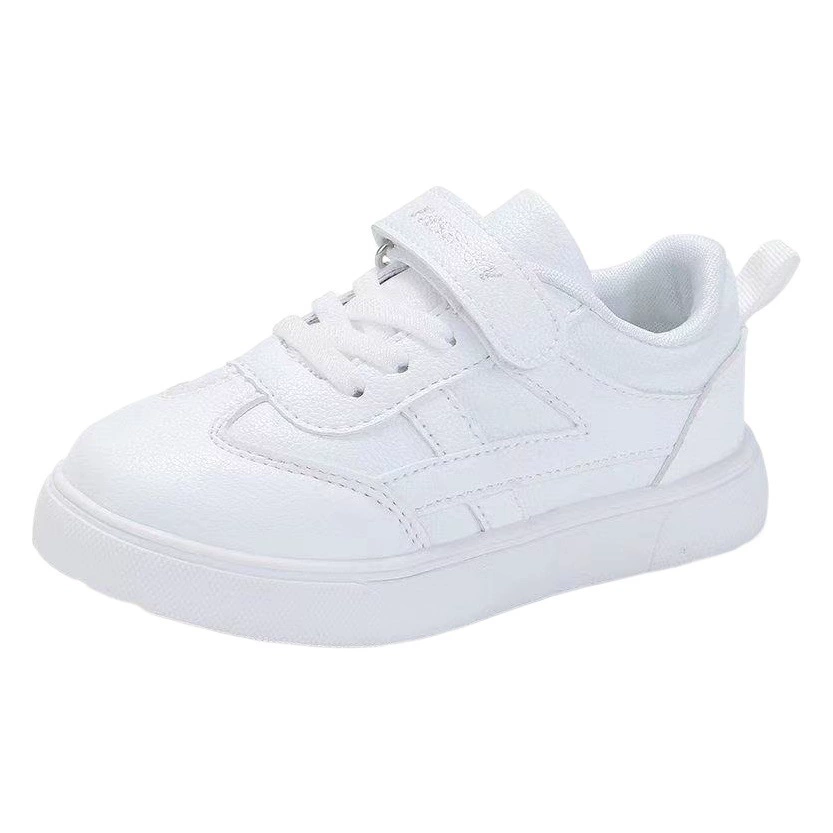 Прямые поставки от производителя: детские белые кроссовки оптом, школьные, новые весенне-осенние 2025, для мальчиков и девочек, обувь для кампуса.