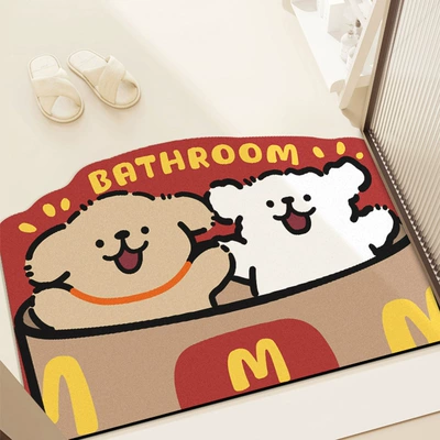 Cover-Up Mat — Avtomobil döşəmə paspasları - repair-2-dogs-and-get-red-4060cm-diatom-mud-second-generation