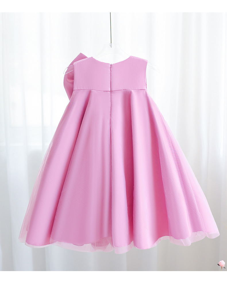416g Weight Children's Dress Children's Clothing Type Above Knee Dress Length Type Sleeveless Sleeve Length Party Dress Dresses Type Polyester Fabric Type High Waist Waist Line Toddler(3-6Years) Age Group Family Gathering, Party Occasion Round Neck Neckline Loose Fit Type Bow Knot Pattern Summer Season Girl'S Gender Elegant, Princess, Cute Style Elegant Princess Cute Bow Knot Polyester Girls Dresses 14