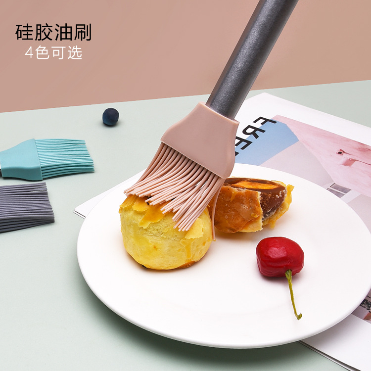 Factory direct sales silicone oil brush DIY high temperature resistant baking tools cream brush food grade brush barbecue brush household