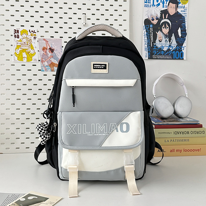 Mochila escolar de gran capacidad para estudiantes de secundaria