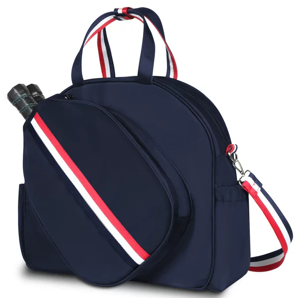 Multifunctional Tennis Bag, Pickleball Bag, Waterproof Diving Material Shoulder Bag for Shoes and Rackets, Unisex Table Tennis Crossbody Bag