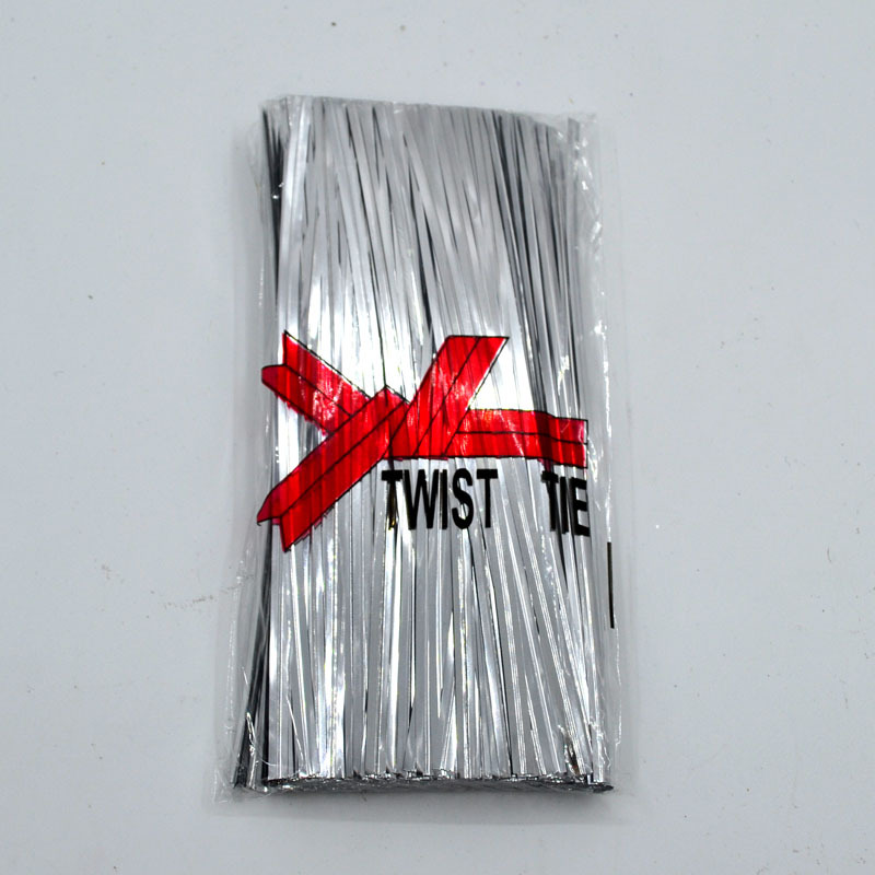 Descuento de la cinta de oro venta especial hilo de unión alambre lazo de alambre alimentos cinta pan lazo de alambre 15cm1 paquete alargado