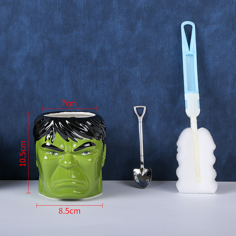 Cross-border Marvel Spider-Man cerámica taza Naruto Hokato taza de agua de gran capacidad taza de marca personalidad taza de anime Hulk