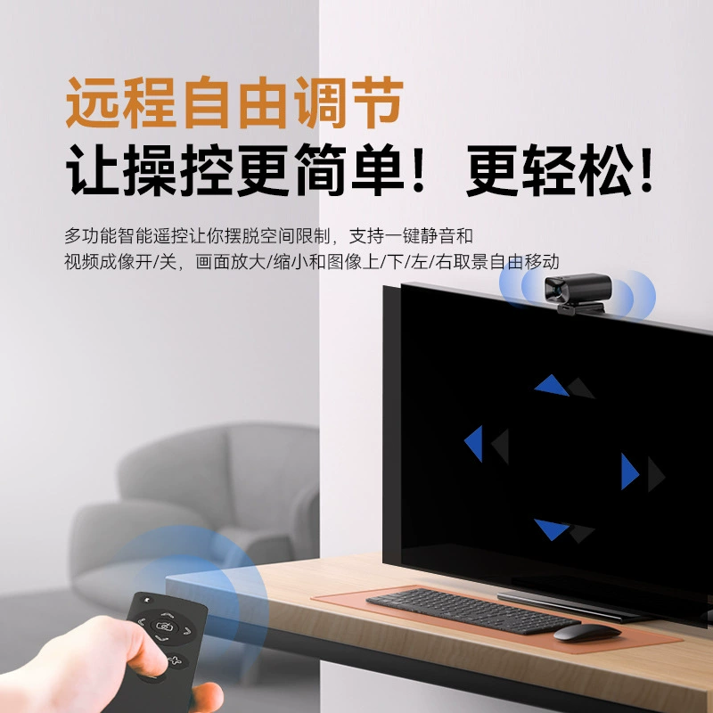 CCTV camera, headband, microphone, digital megaphone, three in one