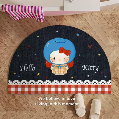 Bathroom Floor Mat, Bathroom Water-Absorbent, Avtomobil döşəmə paspasları - blueberry-hello-kitty-4060cm25mm-diatom-mud