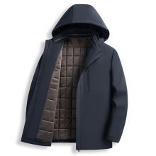 驼绒加棉加厚棉衣男士冬季商务休闲锁温保暖棉服外套棉袄冬装