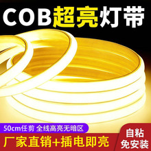 COB灯带220v户外防水超亮自粘线形灯家用客厅吊顶氛围灯led软灯条