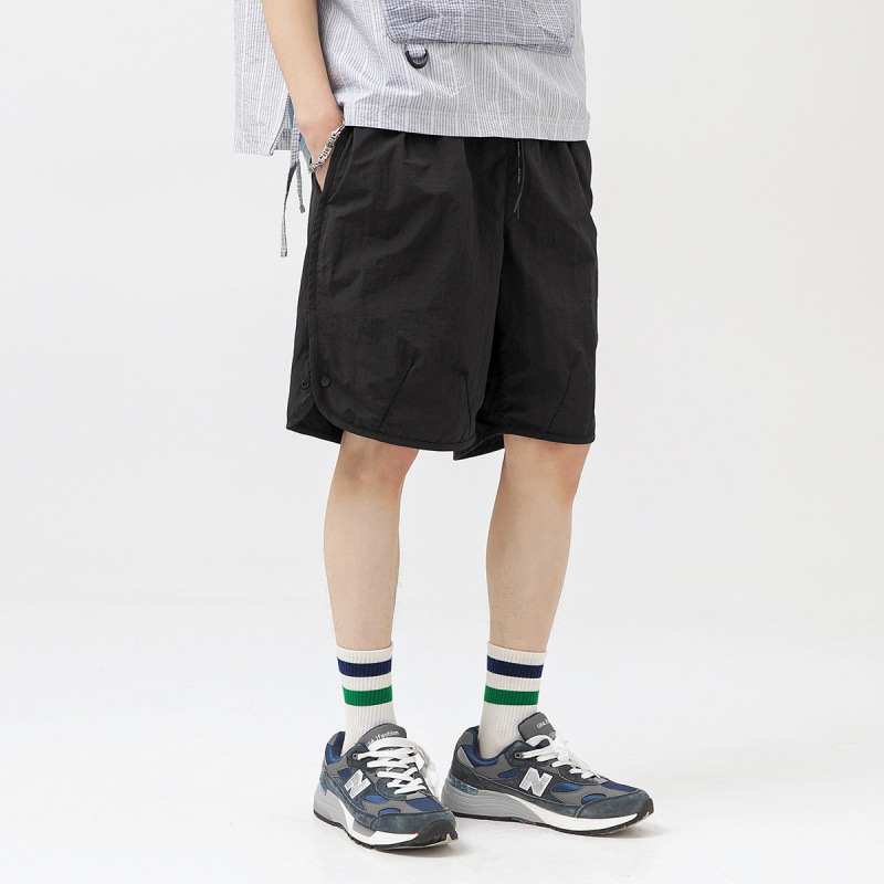 Pantalones cortos de playa de secado rápido transpirables al aire libre CLOR pantalones de cinco puntos de nailon de verano casuales sueltos para hombres S5039