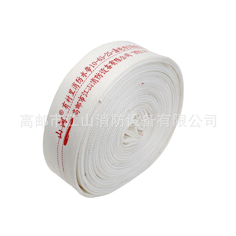 Пожарный рукав из полиэфирной пряжи, красная резина, тип 10, 65, утолщенный, износостойкий, высокого давления, 2.5inch Производитель пожарных рукавов Shanhe