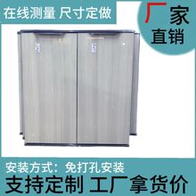 橱柜门钢化玻璃晶钢门带框整体橱柜厨房灶台免打孔门板柜现货包邮