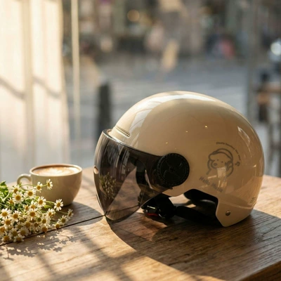 women, summer sun protection, lightweight helmet Motosiklet kaskı (dəbilqə)