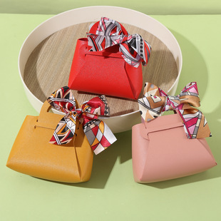 Leather candy box wedding high-grade wedding candy bag gift bag candy box exquisite simple gift box gift box Nordic style