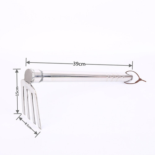 Stainless steel dual-purpose hoe, weeding rake, farming tool, gardening for growing vegetables, fishing, small hoe, flower hoe, agricultural garden tool