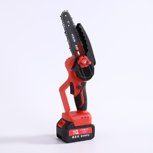 Small Mini Brushless Motor Electric Chain Saw Handheld Portable One-Hand Saw Garden Logging Fast Cutting Electric Saw