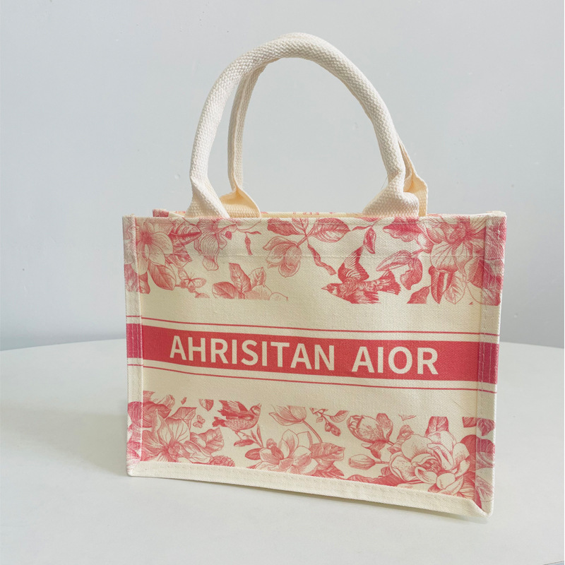 Pink flower bag-no ribbon [27*20*10]