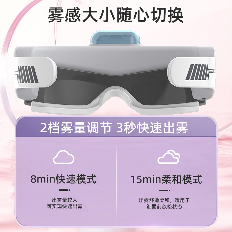 New Eye Care Device for Dry Eyes, Relieving Fatigue, Intelligent Steam Eye Mask for Office Workers, Atomizing Moisturizing Eye Gadget