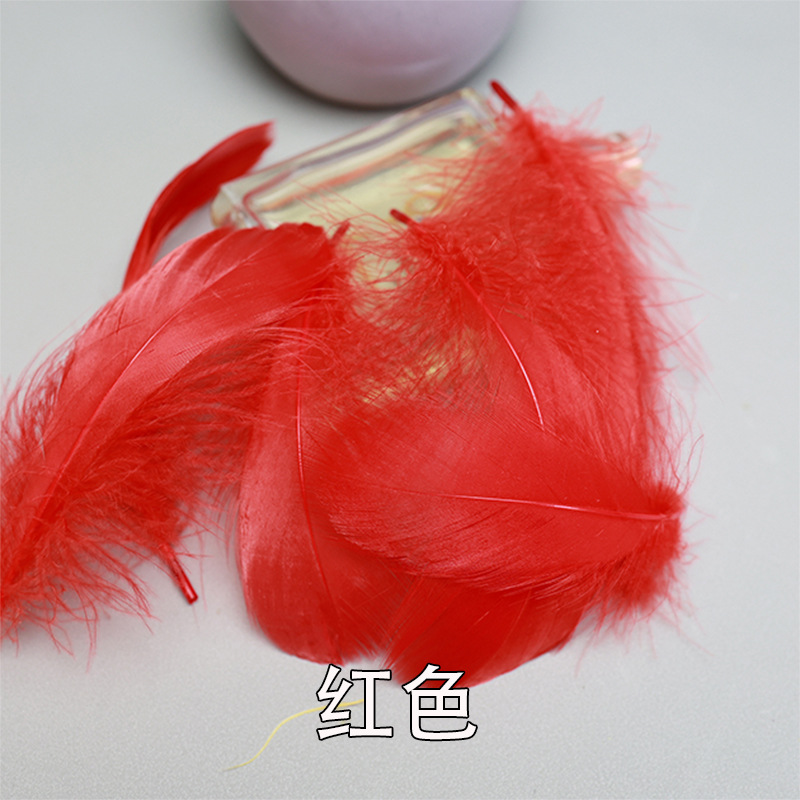 Plumas rojas al por mayor boda jardín de infantes diy plumas hechas a mano pieles de pavo pendientes de plumas de ganso accesorios accesorios de ropa image 42