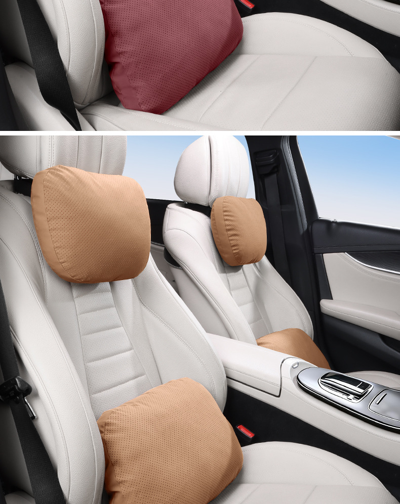 Protein Silicone Car Headrest Suitable for Mercedes-Maybach S-Class, Bmw, Tesla, Neck Support Pillow, Lumbar Cushion for Car Use
