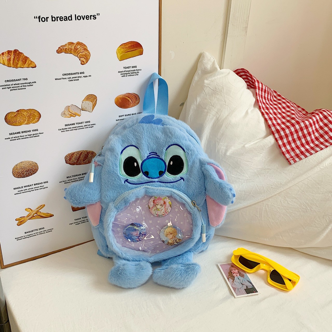 Backpack blue 27*25 (excluding chest card) / 30cm