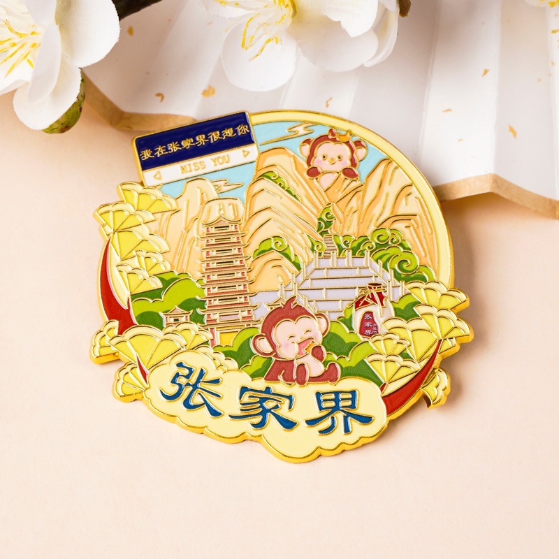 民俗文创冰箱贴燕子风筝旅游纪念品湖南岳阳金属现货批发定制礼品|undefined