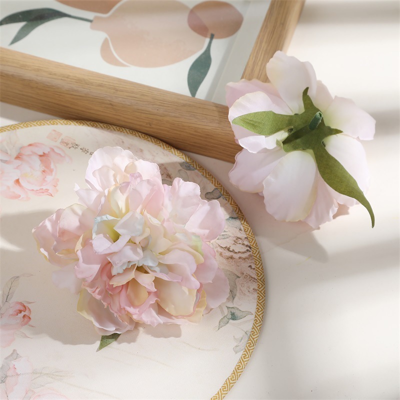 DIY手シミュレーション焼辺牡丹帽子服アクセサリー花花頭絹花偽花結婚祝い花壁装飾|undefined