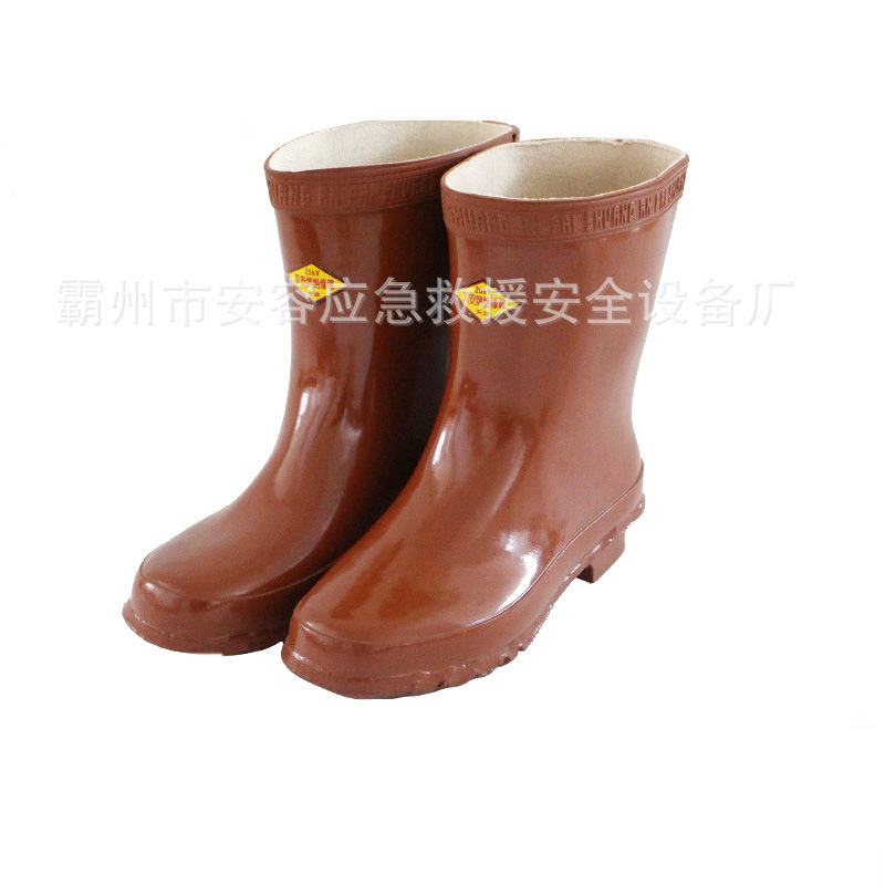 25KV高压绝缘靴中半筒电工胶鞋雨靴水鞋劳保鞋橡胶高帮绝缘鞋