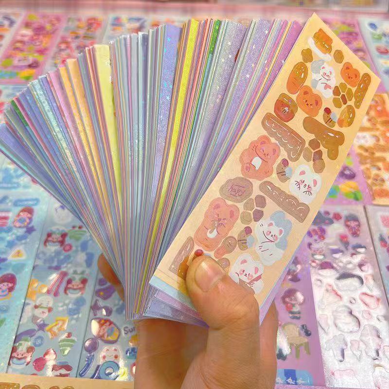 Guka Stickers, Customized Handbook Stickers, Cartoon Waterproof Laser Stickers, Customizable Handbook Stickers, Self-Printed and Customized with Pictures