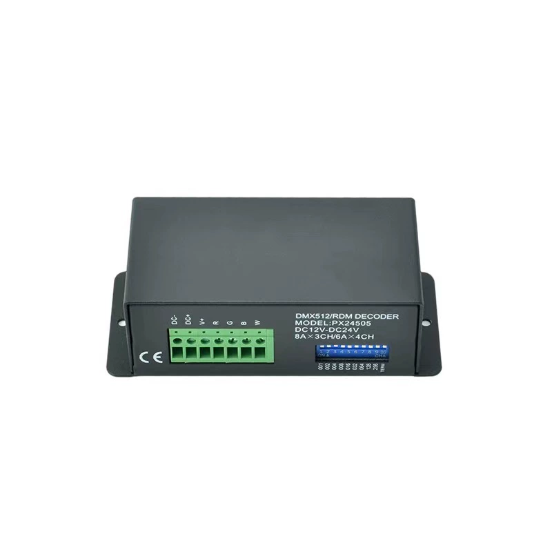 [DMX512/ROM恒压解码器模拟控制信号6A*4通道256等级PX24505无线RF]