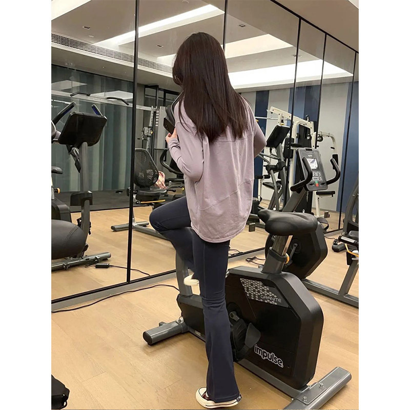 Yoga Clothes Blouse Women's Loose Casual Stretch T-Shirt Sports Fitness Breathable Top