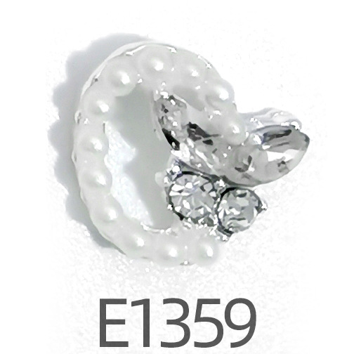 Internet celebridad nueva aleación de uñas joyería diamante lote mixto Opal mariposa perla abeja uñas rhinestone fábrica al por mayor