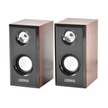 批发电脑木质USB音响笔记本台机立体声喇叭电脑2.0音箱 跨境供应