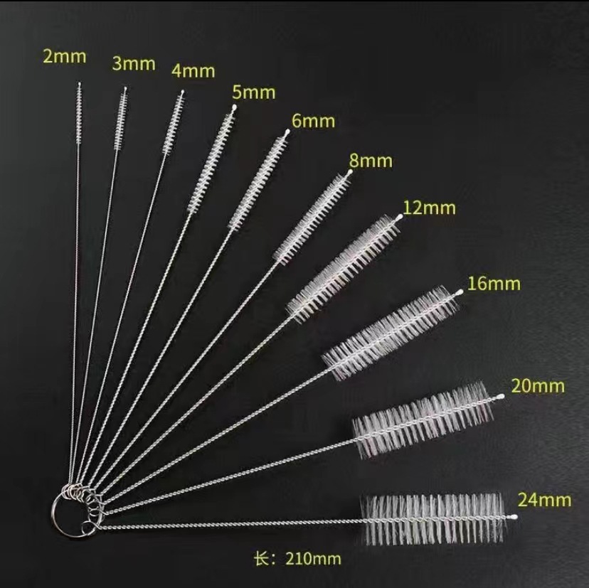 작은 내부 구멍 청소 브러시, 빨대, 찻주전자 노즐, 파이프 브러시, 작은 브러시, 병 브러시, 산업용 브러시, 테스트 튜브 브러시, 나일론 청소 브러시