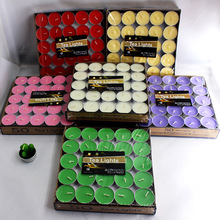 50粒圆形小蜡烛1.5-2小时茶蜡情人节求婚告白摆图无烟小蜡烛餐饮