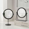 Retro Scandinavian dressing table, table handheld rotating mirror for elementary school students