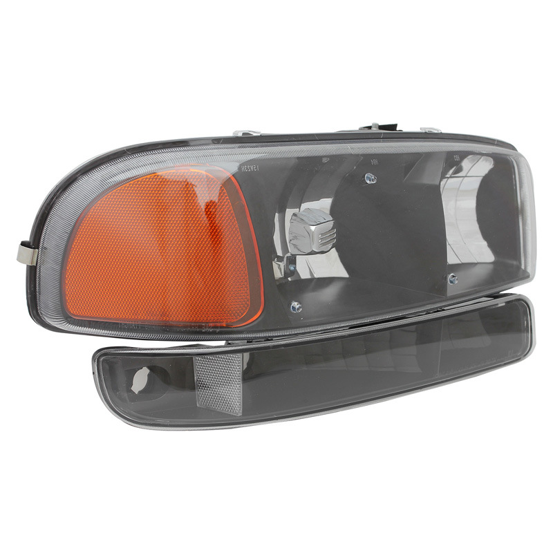 Aplicable a GMC1999 - 20006 modelo de faro Sierra estándar americano, semieconjunto de halógeno original modelo negro