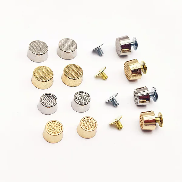 Bag Feet, Anti-Slip Round Screw Feet for Bag Bottoms, Zinc Alloy Bucket Nails, Handbag Base Accessories