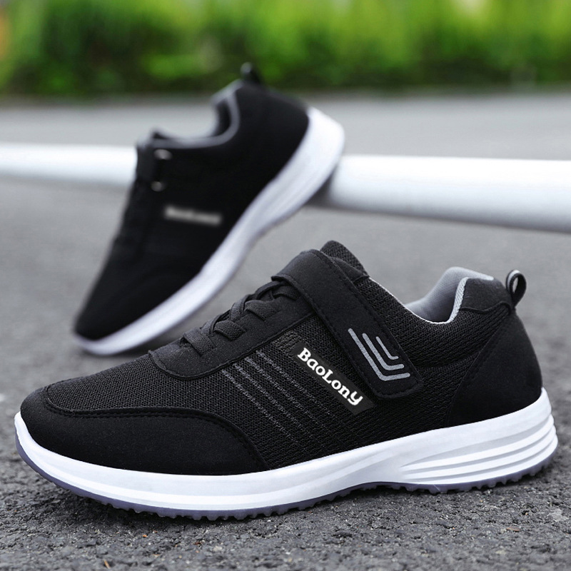 Zapatos para caminar con suela blanda de primavera, nuevos zapatos de viaje para personas de mediana edad y mayores, zapatos para correr transpirables para parejas, zapatos deportivos para personas mayores, zapatos para mamá