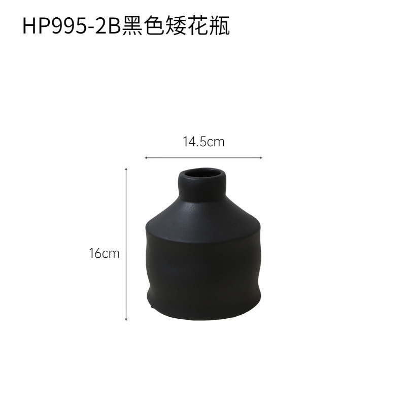 Jarrón enano negro hp995 - 2b