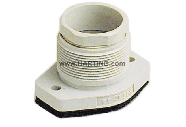 HARTING浩亭 09150000301 R15 BASE 不封底安装底座,螺钉锁扣底座