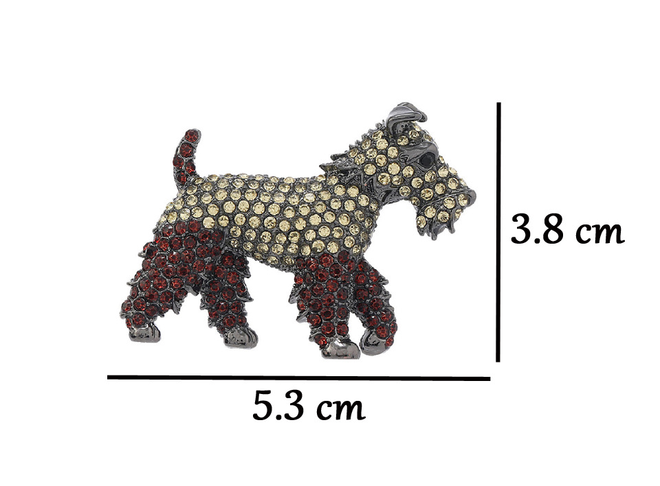 25g Weight Brooches Classification Holiday, Banquet Occasion Alloy Material Animal, Dog Pattern Unisex Gender Glam, Cute, Retro Style Glam Cute Retro Pin Animal Dog Alloy Unisex Brooches 1