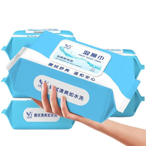 Wet toilet paper portable large bag thickened family pack 100 pumps disinfection toilet wet toilet wipes toilet wipes wholesale