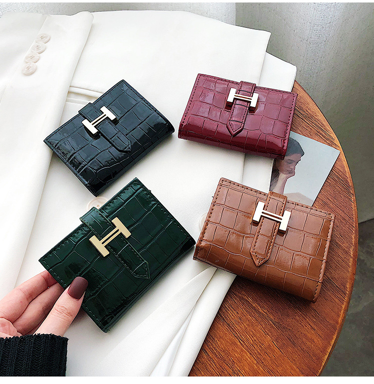 2021 New Trendy Business Card Bag Multi-position Stone Pattern Student Card Holder Wholesale display picture 8