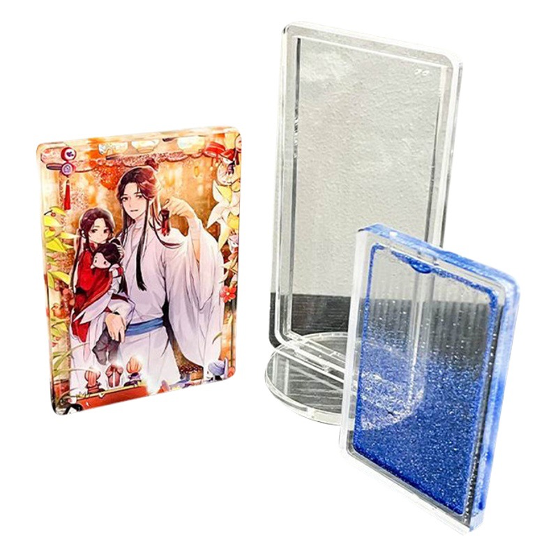 Acrylic quicksand mahjong mold bar brick Goka bar storage box card Gumei props accessories DIY material